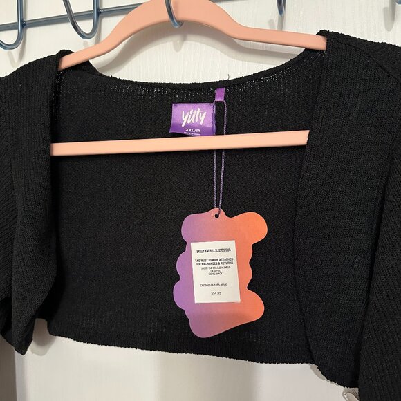 Yitty Breezy Knit Bell Sleeve Shrug Size XXL/1X - Picture 8 of 11